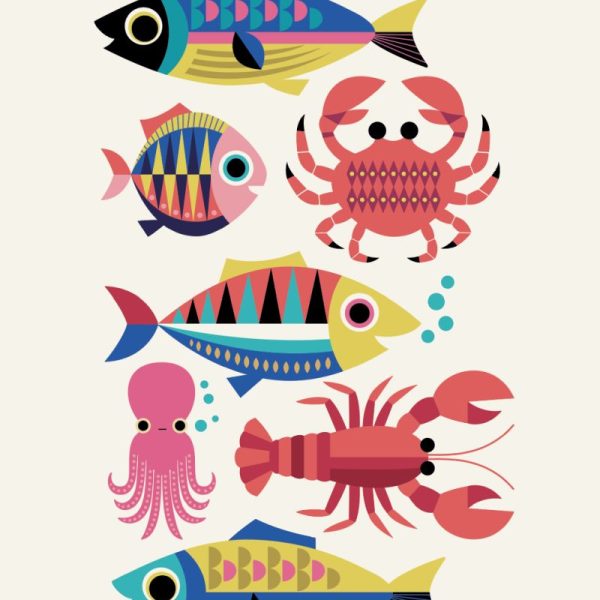 Teatowel Sealife