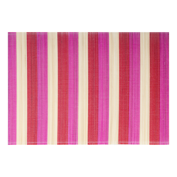 Placemat bamboe rood-roze