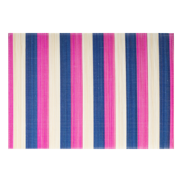 Placemat bamboe roze-blauw