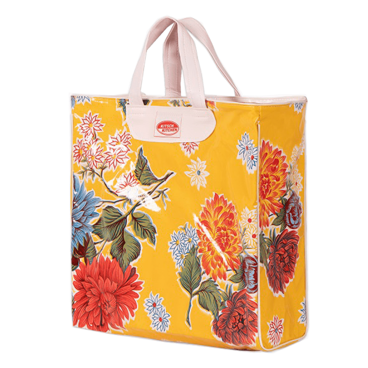 Tassen Shoppers Kitsch Kitchen   Kitsch Kitchen Market Bag Crisantemos Geel 