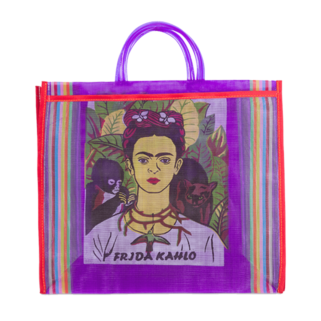 frida kahlo mesh bag