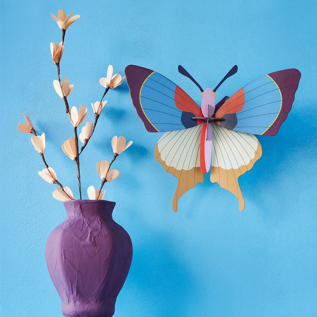 Butterfly Plum Fringe Retro/Vintage Kitsch Kitchen