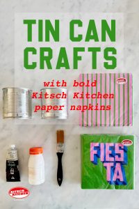 napkins tin craft